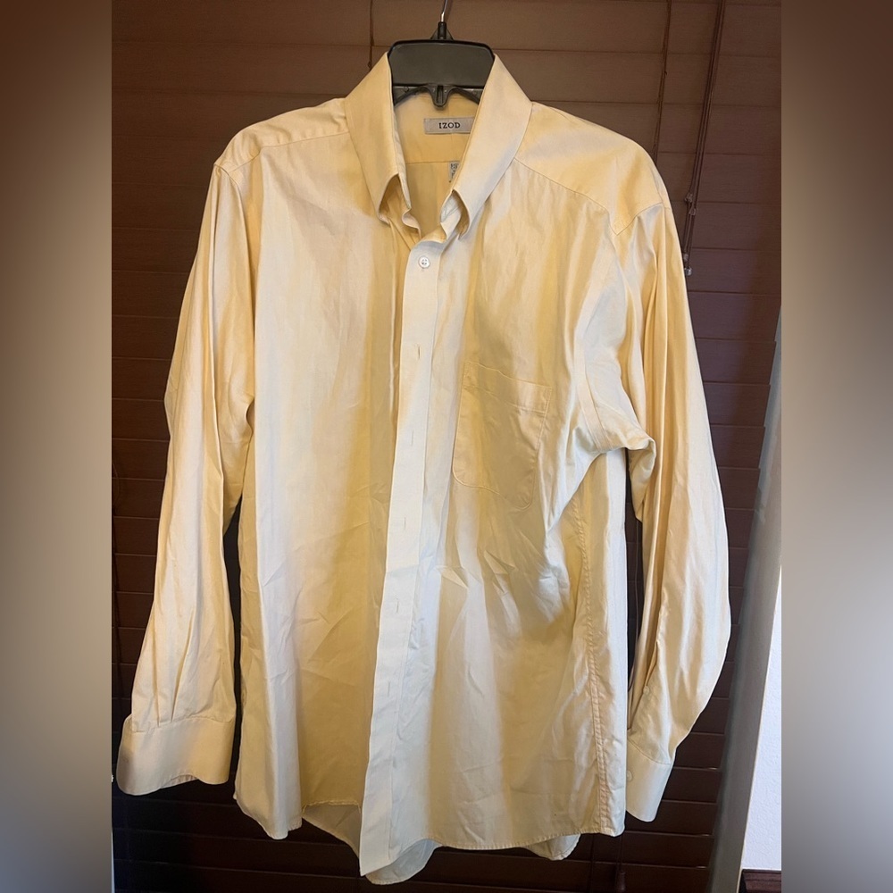Yellow Izod dress shirt